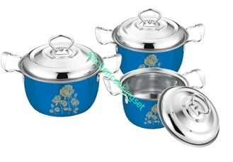 pots d'acier inoxydable de 16cm et polonais de haute réglé par casseroles favorables à l'environnement