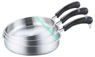L'acier inoxydable de conception de Fashional font sauter la casserole, poêle adaptée aux besoins du client d'acier inoxydable