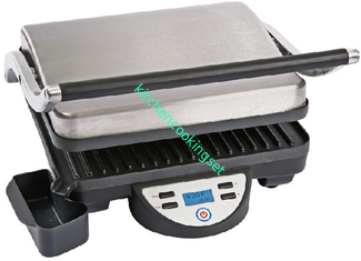 Gril de tranche de la commande numérique 4 et presse de Panini avec le plat de coulage sous pression en aluminium