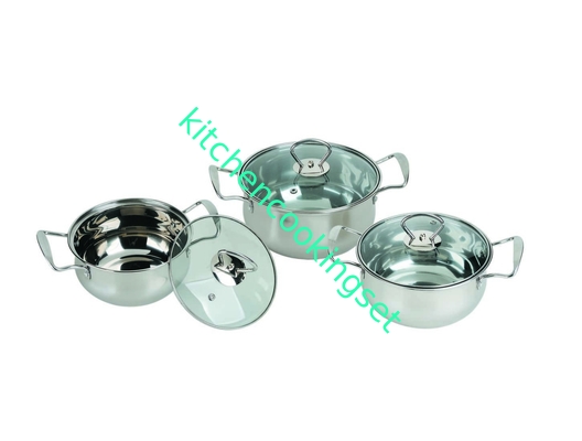 Catégorie comestible 201 # ensembles de Cookware d'acier inoxydable avec la conception élégante de couvercle