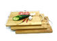 Professionnel planche à découper en bambou de 3 morceaux pour l'échantillon non protégé contre les agents toxiques de cuisine disponible