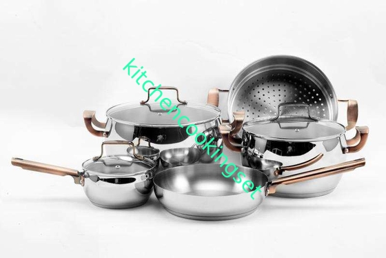 ECO - Représentation réglée de professionnel de la catégorie comestible Ss410 de Cookware antiadhésif amical